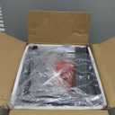 Bar Cart, Home Bar Serving Cart with Storage Shelves, 2 Tier Rolling Beverage Cart with Wheels, Modern Cart with Rack and Glass Holder for Kitchen, Living Room, Dinning Room, Black