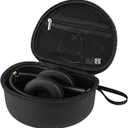 Hard Travel Case Compatible with Beats Solo 4, Studio Pro, Solo 3, Studio 3, Solo 2,Over Ear Headphone Case with Storage Cable Bag Strap (Black)