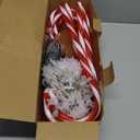 Candy Cane Lights Outdoor, 21 Inch Christmas Pathway Lights, Set of 10 Outdoor Xmas Decorations with 8 Modes for Holiday Patio Yard Garden(Red & White)