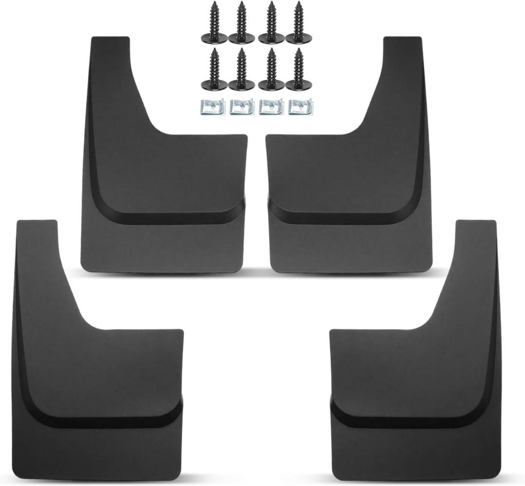 A-Premium Set of 4PCS Mud Flaps Splash Guards Mudguards Mudflaps Compatible with Ford F-150 SVT Raptor, 2010-2014, Crew Cab Extended Cab Pickup 4-Door, Front and Rear(Driver & Passenger Side)