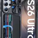 GooseBox for Samsung Galaxy S26 Ultra Case Wallet with RFID [Cards Holder][Camera Cover][Edge Raised] Full Body Shockproof Silicone Protective Phone Case for Galaxy S26 Ultra 2026 (Black)
