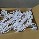 120-Piece White Plastic Baby Nursery Closet Hangers, Anti-Slip Laundry Infant Pant Hanger for Newborn Clothes Gift, Ultra-Thin Hanger for Girl Boy Toddler