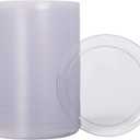 zappy 100 Disposable Plastic Dessert Plates Premium Quality Plastic Plates, 6" Hard Disposable Plastic Plates, Clear Appetizer Dinner Party Plates Great Dessert Appetizer Wedding Plates Party Plates