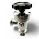 bmotiontech Manual Right Angle Valve, Bellow Seal Valve, with ISO-KF KF25 Flange + 2 Sets Aluminum Wing nut Clamps + Centering Rings + FKM O-Rings (KF25 90Angle Valve)