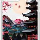 TARDAY Anime Phone Case Japanese Cherry Blossom Clear Phone Case Compatible with iPhone 14 ProClear