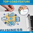 1InTheOffice Heavyweight Sheet Protectors 8.5 x 11, Plastic Sleeves for 3 Ring Binder, Clear, Top Load, 100 Pack