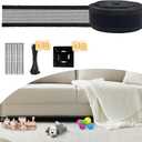 Under Couch Blocker, 1.96''x39.3ft Under Bed Blocker for Pets, Toy Blockers for Under Furniture with 30 Zip Ties, Couch Accessories