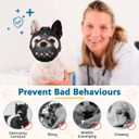 BARKLESS Short Snout Dog Muzzle, Soft Silicone Flat Faced Muzzle for French Bulldog Shih Tzu and Pug for Biting Chewing Licking and Grooming, Allows Panting, Medium（Head 15-16½"）