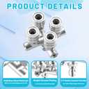 Quadruple Pressure Washer Tips, 4 in 1 Power Washer Nozzle, 4 Nozzle for Pressure Washing with 16PCS Power Washer Spray Nozzles (0, 15, 25, 40 Degree), 1/4 Inch Quick Connect, 5000 PSI