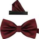 Men's Formal Tuxedo Banded Pre-Tied Bow Tie Set 
