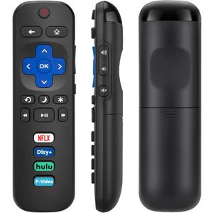 Replacement RC280 RC282 fit for TCL-Roku-TV-Remote-Control, Universal TV Remote for Roku Ruko Ruku Hisense, Onn, Sharp, Philips TVs