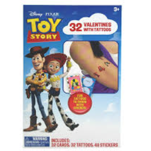 Disney · Pixar Toy Story Valentine Cards with Tattoos, 32 ct 
2 Pack