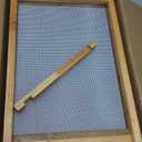 BeeCastle Beehive Screened Bottom Board Dipped in 100% Beeswax,Screened Bottom Board 8 Frame with Solid Wood
