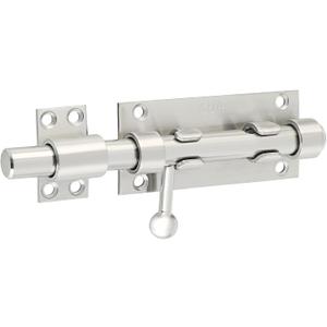 Alise 6 Inch SUS304 Stainless Steel Gate Latch, Slide Bolt Latch,Thickened Heavy Door Latch Lock, Barrel Bolt Latch for Outdoor Fence, Wooden Fence,Shed Door Brushed Finish