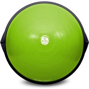 Bosu Balance Ball Exercise Trainer, Home Gym Equipment w/ Guided Workouts & Pump, 26", Blue - Inflatable Fitness Platform for Strength Training, Standing, Balancing, and Core Workout (Lime Green/Black)