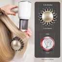 Sndyi Large Round Brush for Blow Out, 2.1 Inch Nano Thermal Ceramic Ionic Round Hair Brush with Boar Bristles, Boost Shine and Volume, Quick Blow Drying and Styling, Best for Long Thick Hair