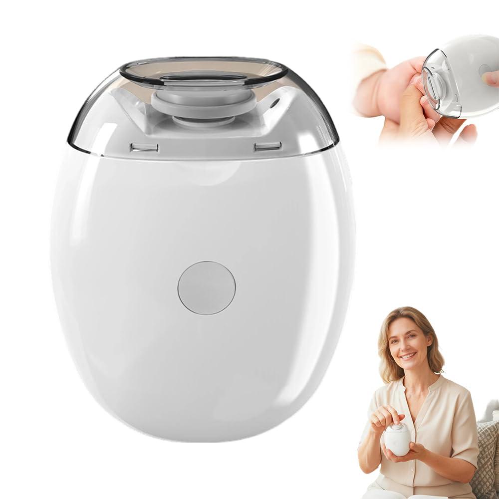Automatic Fingernail Grinder,Portable Electric Nail Clipper with LED Light and 3 Speeds,360° Silent Auto Fingernail Cutter and Polishing Trimmer for Safe (1 PCS)