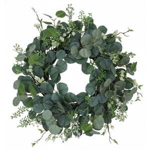 HD 24in Eucalyptus/Berry Spiral Wreath