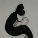 Kinky Straight Clip in Hair Extensions Real Human Hair 5 pcs 20Clips Yaki Straight Clip Ins 16Inch 110g Full Head Hair Extensions Brazilian Remy Hair Double Weft Natural, Black