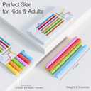 3 x Fidget Sensory Sticks for Kids,6PCS Textured Fidget Toys for Stress Anxiety Autistic ADHD,Calm Down Travel Airplane Essentials Toys,Stuffers Gifts for Teens Boys Girls
