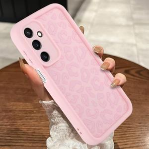 MOWIME Compatible with Samsung Galaxy A16 5G Case, Cheetah Print Shockproof Soft TPU Protective Cover for Women Girls, Slim Anti Scratch Leopard Case for Galaxy A16 5G 6.7 Inch, Pink