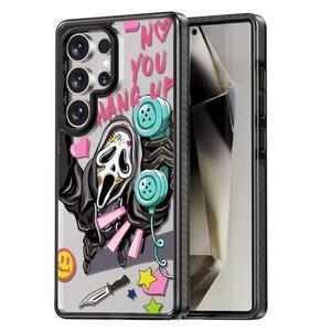 Rosarnnah Compatible for Samsung Galaxy S25 Ultra Case Cute Aesthetic - Durable Shockproof 6.6 ft Drop Impact Phone Case Cover with Funny Fashion Skeleton Design 6.9" Black