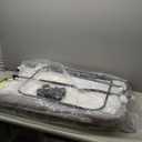 3 in 1 Baby Bassinet Bedside Sleeper, Bedside Crib for Baby, Adjustable Baby Bassinet with Wheels, Storage Basket, Mattress, Easy Assemble & Folding Portable Baby Cradle (Grey)