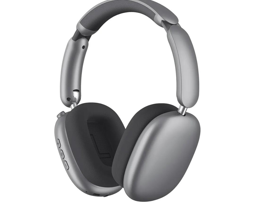 Wentronic Y02 Active Noise Cancelling Headphones,60H Battery,5 EQ Music Modes,Hi-Res Audio,Deep Bass,Foldable Wireless Over Ear Bluetooth 5.4 Headset,Breathable Leather Earpads (Grey)