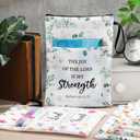 MotiMind 8 Pcs Bible Book Covers with Zipper for Christian Gifts 11 x 8.7 Inch Book Covers Gifts Bulk for Women Bookworm Christian Religious Church Bible Study
