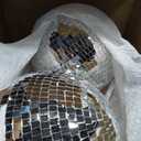 Disco Ball - 12 Inch Mirrored Disco Balls, Large Disco Ball, Rotating Ball for Party Designs, Weddings, Home Decor, Silver Hanging Disco Balls
