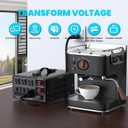 5000W Voltage Converter Transformer(110V to 220V or 220V to 110V) Step Up/Down Converter 110/120 Volt - 220/240 Volt w/US Power Cord,Circuit Breaker Protection, LCD Screen Display