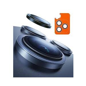 TORRAS 3Year Ultimate Durability for iPhone 17 Pro Max/17 Pro Camera Lens Protector1:1 Invisible Fit & Ultra Clarity, MilitaryGrade 9H+ Aerospace Glass, AntiScratch, Metal Frame, Deep Blue