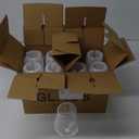 Champagne Glasses Set of 8, 12oz Clear Red/White, Long Stem Champagne Glasses for Party, Wedding and Home