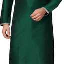 SK123 Men's Kurta Pajama Set Indian Traditional Party Wear Outfit (38, Green)