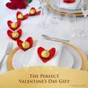 Ferrero Rocher Fine Hazelnut Chocolates, Valentine’s Day Heart Gift Box, 16 Piece Premium Chocolate for Gifting, 7 oz