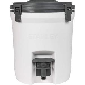 STANLEY Adventure 2 Gallon Fast Flow Water Jug, Ice Water Dispenser, Insulated Beverage Cooler with Easy Pour Spigot and Latched Foam Lid (Polar)
