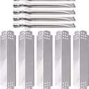 Grill Replacement Parts for Nexgrill 5 Burner 720-0888, 720-0888N, Nexgrill 4 Burner 720-0830H, Members Mark 720-0882D Grill, Stainless Steel Heat Plate Shields and Burner Tubes Replacement Kit.