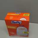 Hefty Strong 13 Gallon Trash Bags, Tall Kitchen Trash Bags, UnscentedLarge Trash Bags with Drawstrings, Durable Closure, Resists Leaks, Punctures, and Tears, White, Unscented, 90 Bags