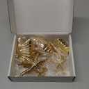 5 Pack Gold Seashell Hair Clip Set, Metal Conch Starfish Shell Claw Clips Summer Beach Hair Clips Accessories for Women Girls Thick/Thin Hair, 2 Sizes