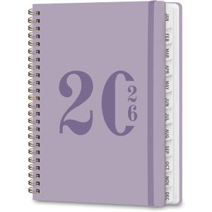 2026 Planner, Weekly and Monthly Calendar Academic Planner, Jan 2026 - Dec 2026, Planning Agenda Book for Desk Accessories and School Supplies - A5 (6.3'' x 8.5'') 2 Pack