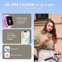 4G Kids Smart Watch for Boys Girls with GPS Tracker, Kid Smartwatch Phone Call SOS Video Call for Kids Birthday Gift Ages 4-12
