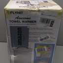 Large Towel Warmer for Bathroom - Heated Towel Warmers Bucket, Wood Handle, Auto Shut Off, Fits Up to Two 40"X70" Oversized Towels, Bathrobes, Blankets, for Mother's Gifts, White