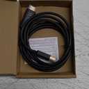 Amazon Basics DisplayPort to HDMI Cable, Uni-Directional, 1080p, 1920x1200, 4K@60Hz, 6 ft, Gold-Plated Plug, Black