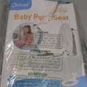 Orzbow Foldable Travel Potty Training Seat, Toddler Toilet Seat Attachment for Adult Toilets, Portable Potty with Suction Cups, Adjustable Length, Splash Guard, Non-Slip Base, Easy to Clean, White