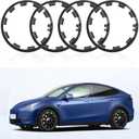 Rim Protector for Tesla Model Y Accessories 2025, 20 Inches Induction ABS Wheels Rim Hubcaps Cover Protection for Tesla Model Y 2020-2025 [Sturdy & Wear-Resistant] - 4pcs