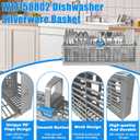 UPGRADED W11158802 Dishwasher Silverware Basket Compatible with Whirlpool Dishwasher Silverware Basket Parts 8535075 Utensil Basket W10360461 W10629541 PS12347808 WDF520PADM0 WDF730PAYM0