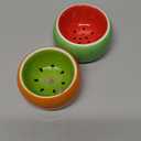 Hamiledyi 2PCS Hamster Bowl Ceramic Food Water Feeding Dish for Gerbil Mouse Rat Hedgehog Sugar Glider