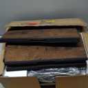 Furologee Night Stand Set of 2, Nightstand with 2 Fabric Drawers, Bed Side Table with Open Shelf, Wooden Top, Hooks, Backboard Design, End Table for Bedroom, Study, Hallway, Brown