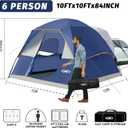 UNP SUV Dome Tent for Camping, Outdoor 6 Person Car Camping Tent, Easy Set Up SUV Tailgate Tent with Rainfly 10' x 10' Vehicle Camping Tent | for Camping, Outdoor, Car Camping Tent, Easy Set Up, SUV Tailgate Tent, with Rainfly, Dark Blue