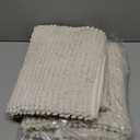 H.VERSAILTEX Plush Chenille Couch Armrest Cover 2 Packs Thick and Soft Sofa Covers Furniture Protector Cover for Pets (27.5" x 27.5", Ivory)